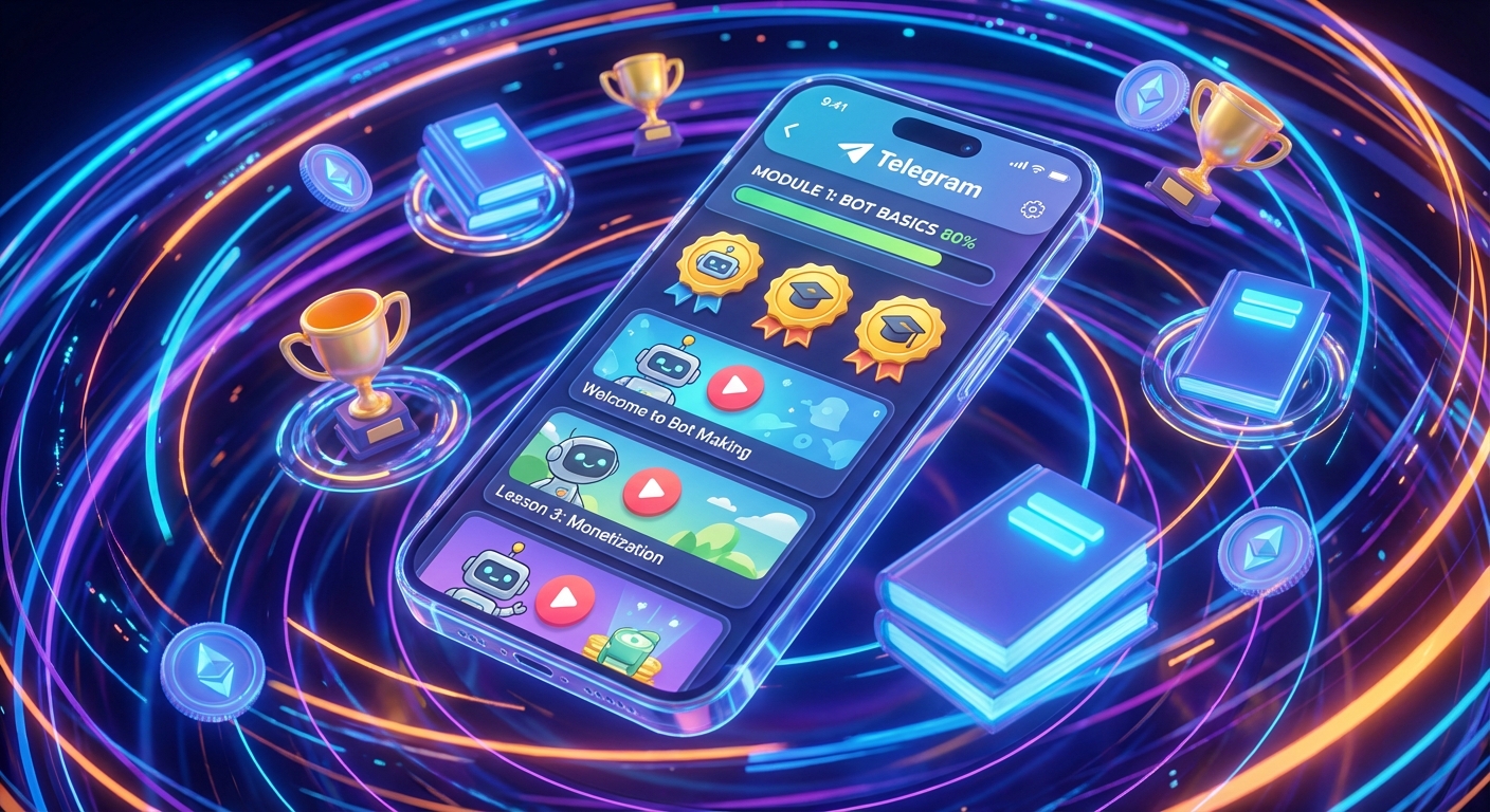 Превью проекта WinWinBot — интерактивное обучение партнеров внутри Telegram для Платформа WinWinBot